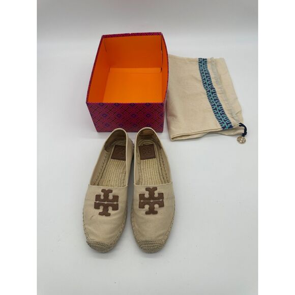 Tory Burch Espadriles Weston Flat for Women Sz 7M w/ Dust Bag & Box - Picture 6 of 9